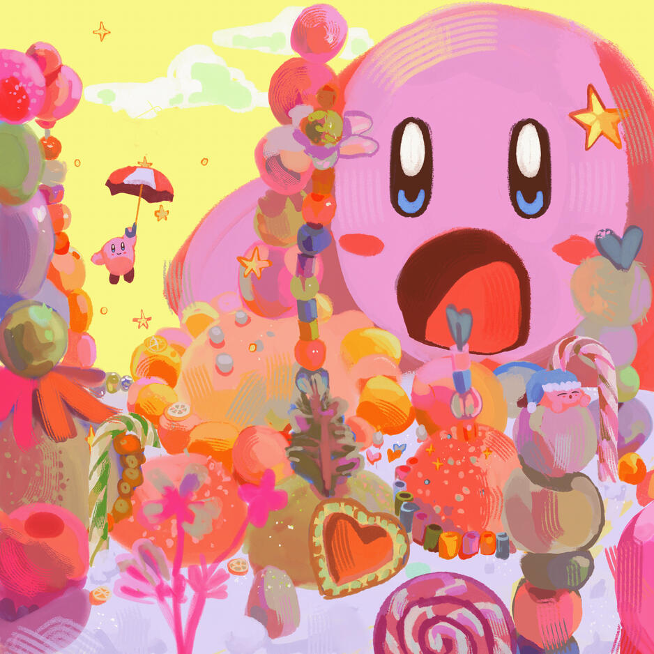kirby in candyland