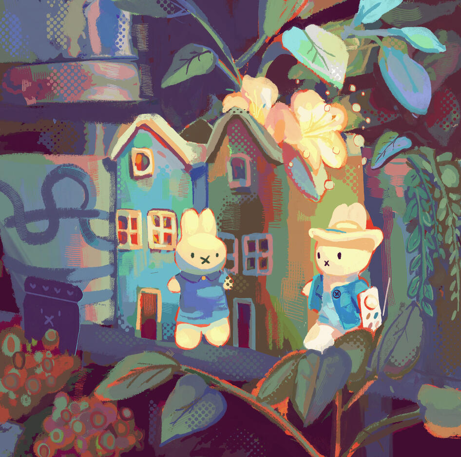 miffy(s) in a garden